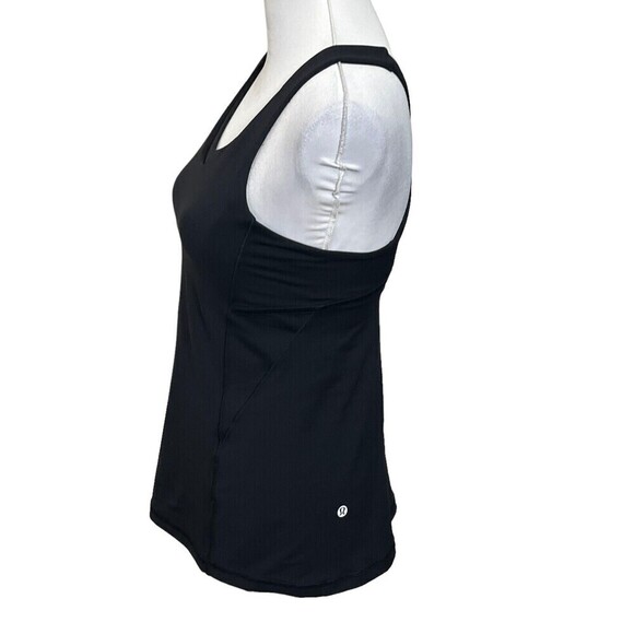 Lululemon Stash N Run Tank Top Black Size 4 Medium Support Running Activewear - Picture 8 of 10